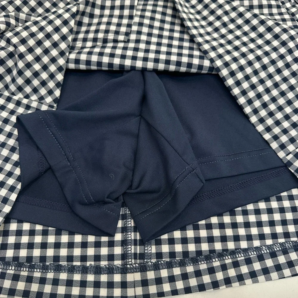 Lady Hagen Navy and White Gingham Skort - Sz 6 - Picture 5 of 11